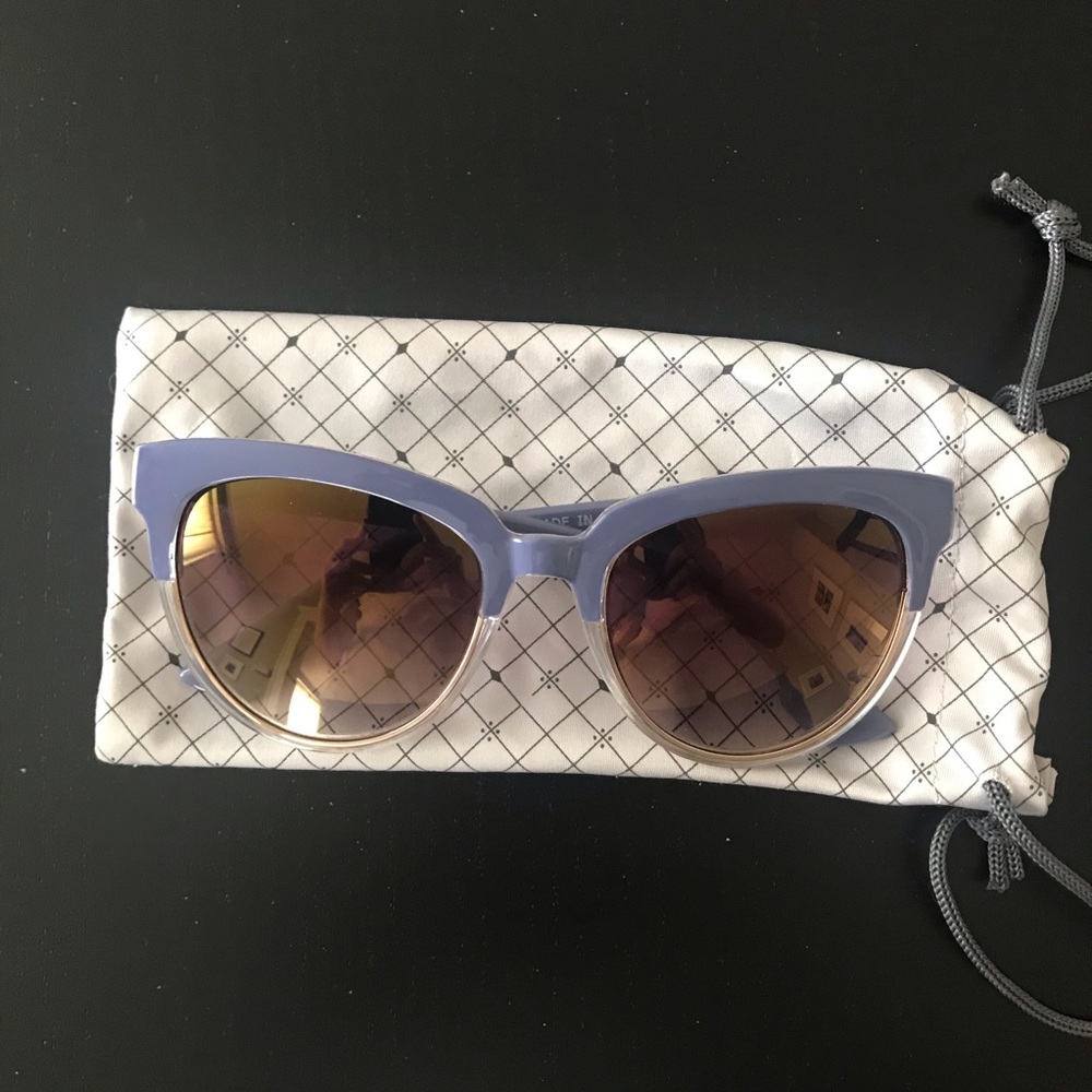Anthropologie Violet Cat Eye Sunglasses